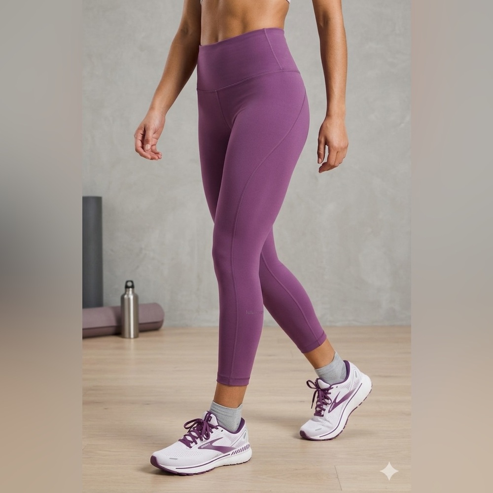 Lululemon base pace High-Rise Tight in a purple color, possibly Vintage Plum